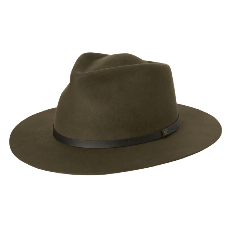 Kooringal Goodwin Unisex Wide Brim Fedora - Olive