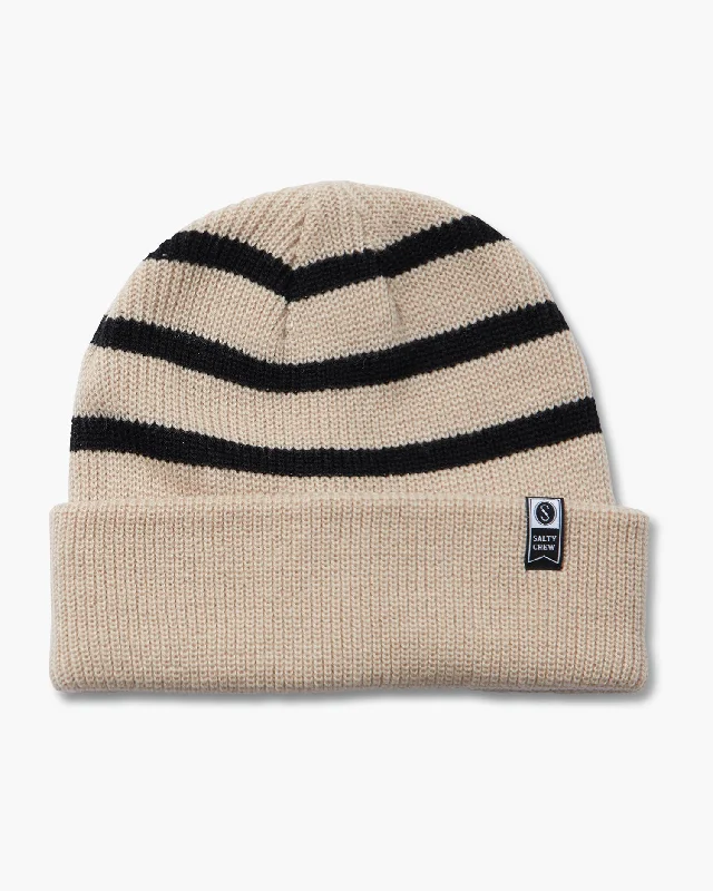 Lighthouse Beanie - Oatmeal/Black