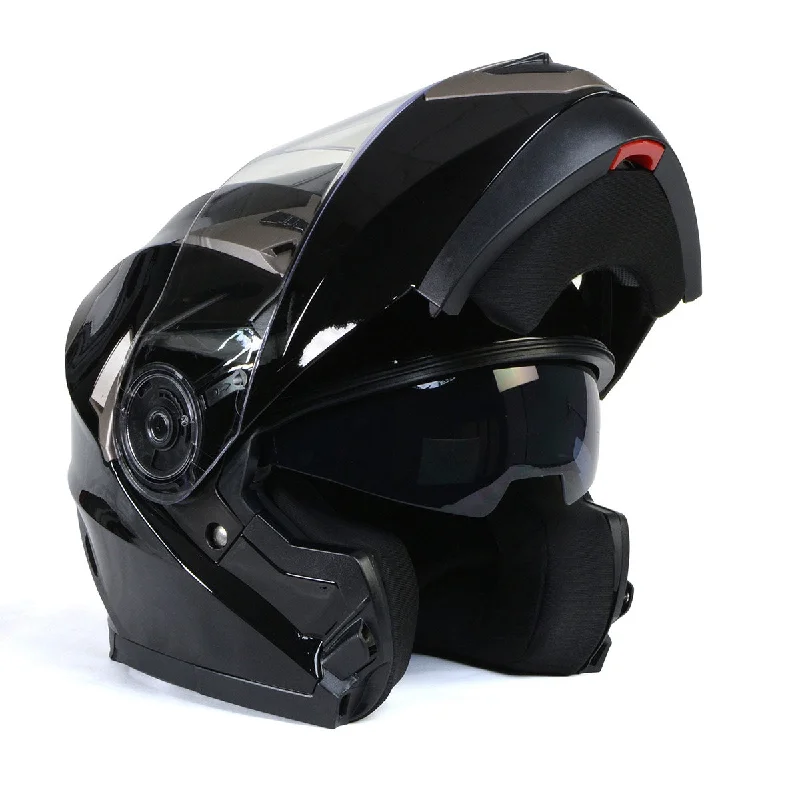 Milwaukee Helmets MPH9806DOT 'Ionized' Gloss Black Advanced Motorcycle