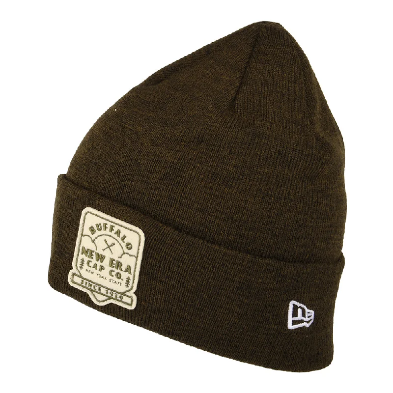 New Era Polylana Cuffed Beanie Hat - Brown