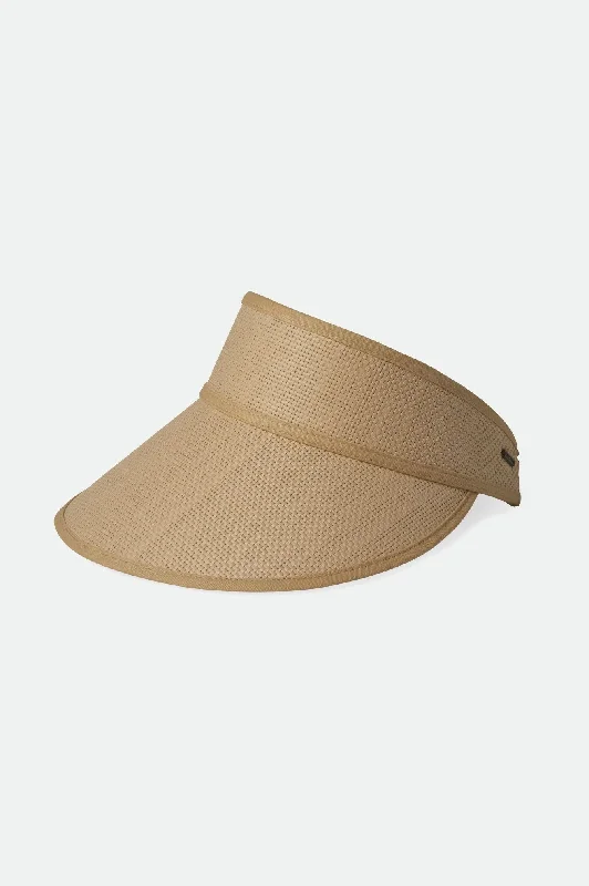 Newport Straw Visor - Natural/Natural