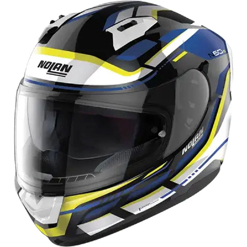 Nolan N60-6 Lancer Full Face Helmet Metal Black / White / Blue / Yellow