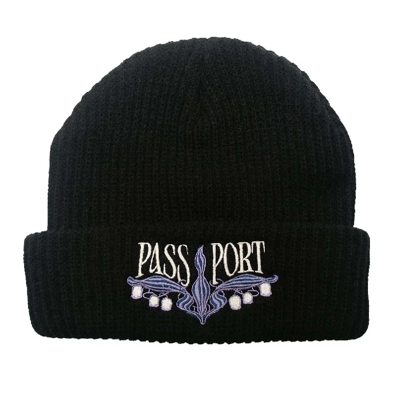 Pass~Port - Lily of The Valley Beanie Black