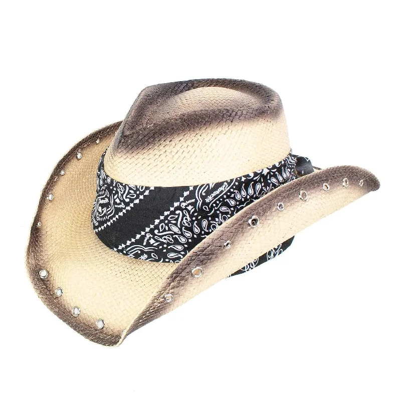 Peter Grimm Anchorage- Shapeable Toyo Straw Cowboy Hat