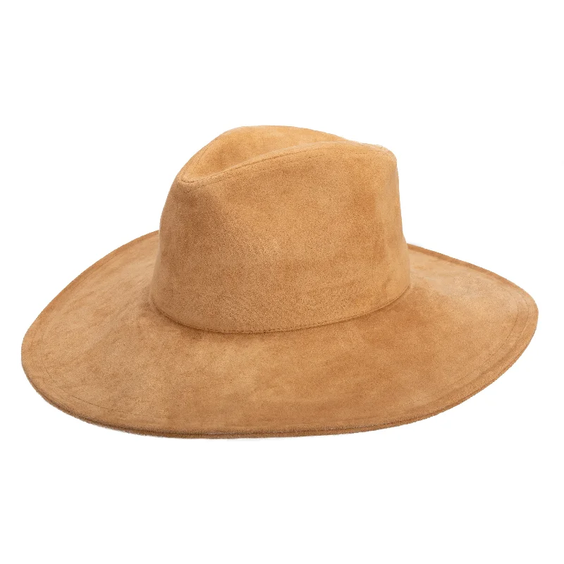 Pioneer - Cut & Sew Faux Suede Fedora