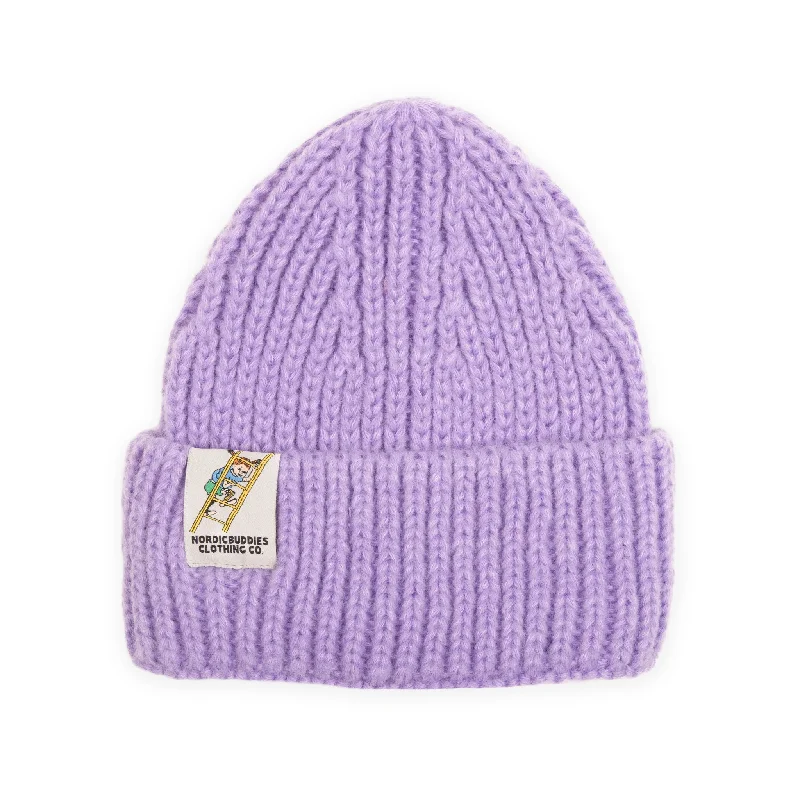 Pippi and the Ladders Beanie Adult - Lilac