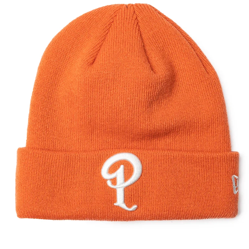 Politics x New Era Beanie - Burnt Orange