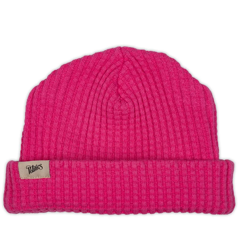 Politics x Standard Issue Thermal Beanie - Pink