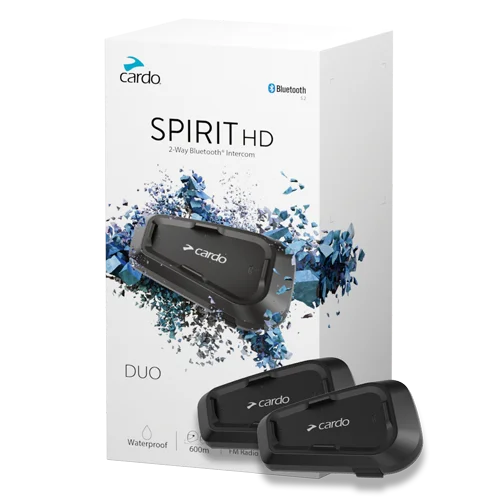 Cardo SPIRIT HD Bluetooth Intercom - DUO KIT