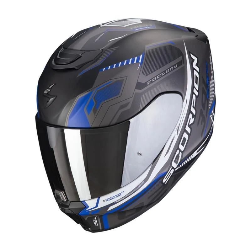 Scorpion EXO 391 - Haut Black / Silver / Blue