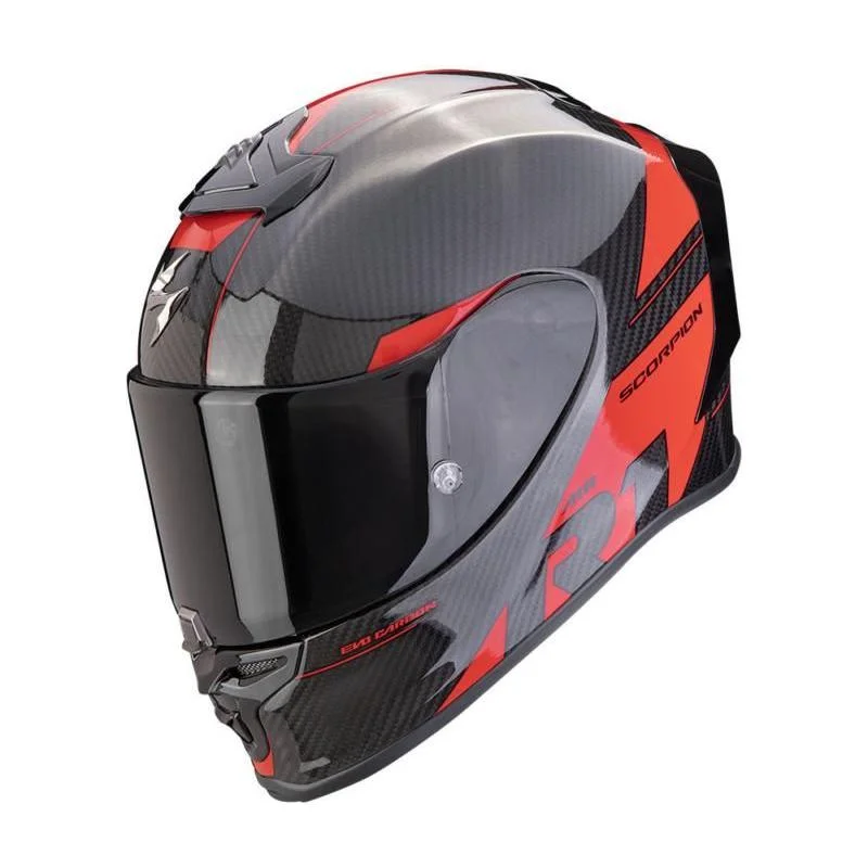 Scorpion EXO R1 Air Evo Carbon Full Face Helmet Rally Black / Red