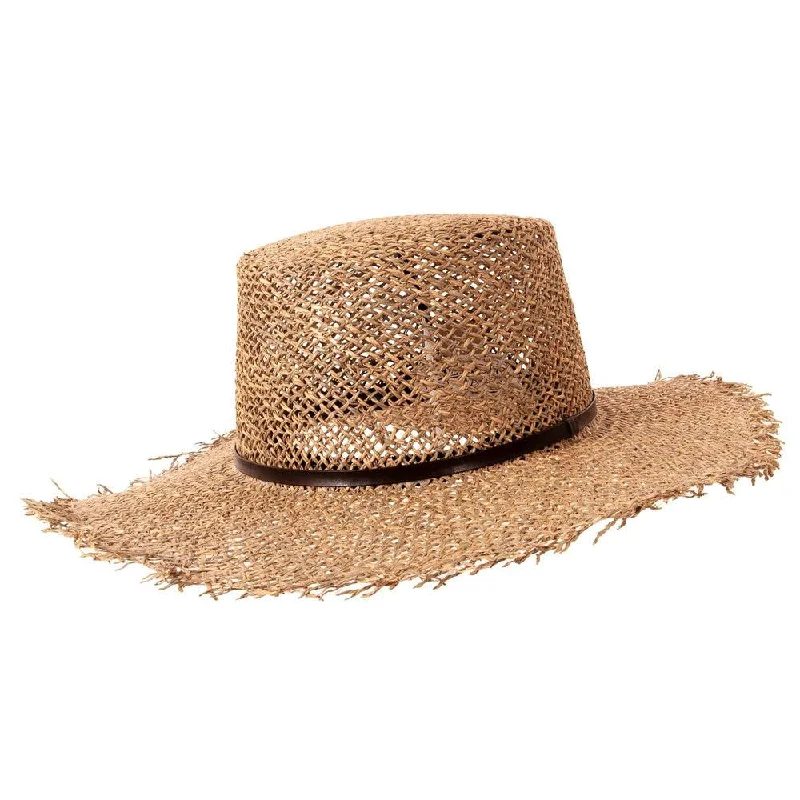 Seabrook | Womens Wide Brim Straw Sun Hat