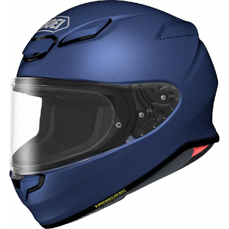 Shoei NXR2 Plain Full Face Helmet Matt Blue Metallic