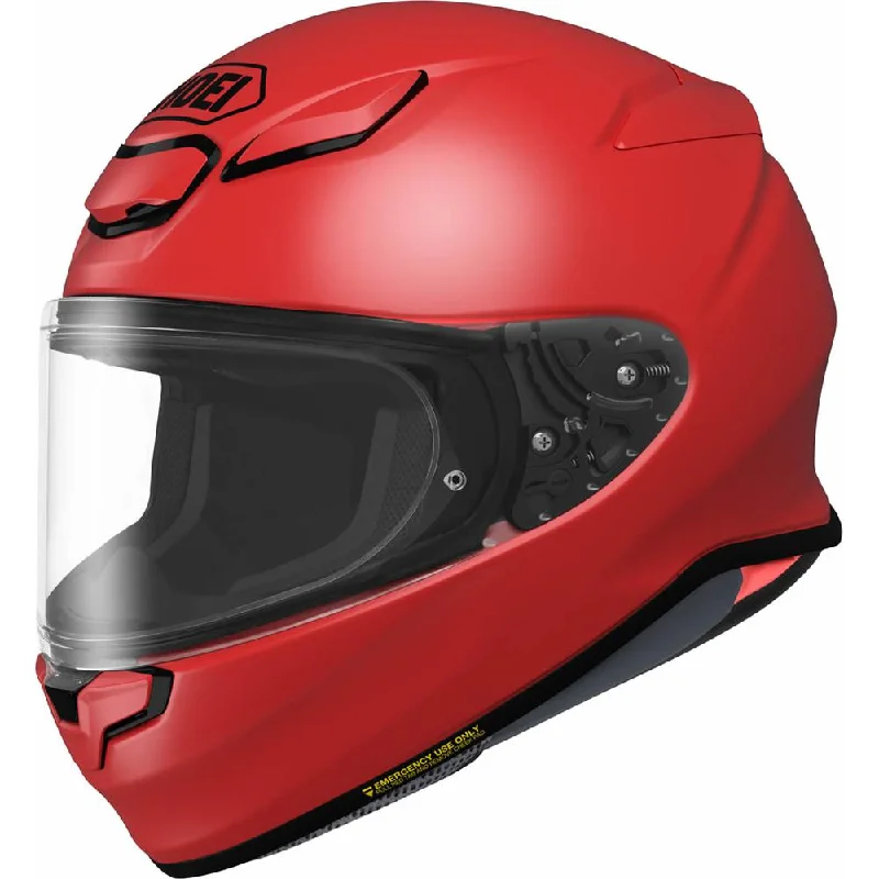 Shoei NXR2 Plain Full Face Helmet Shine Red