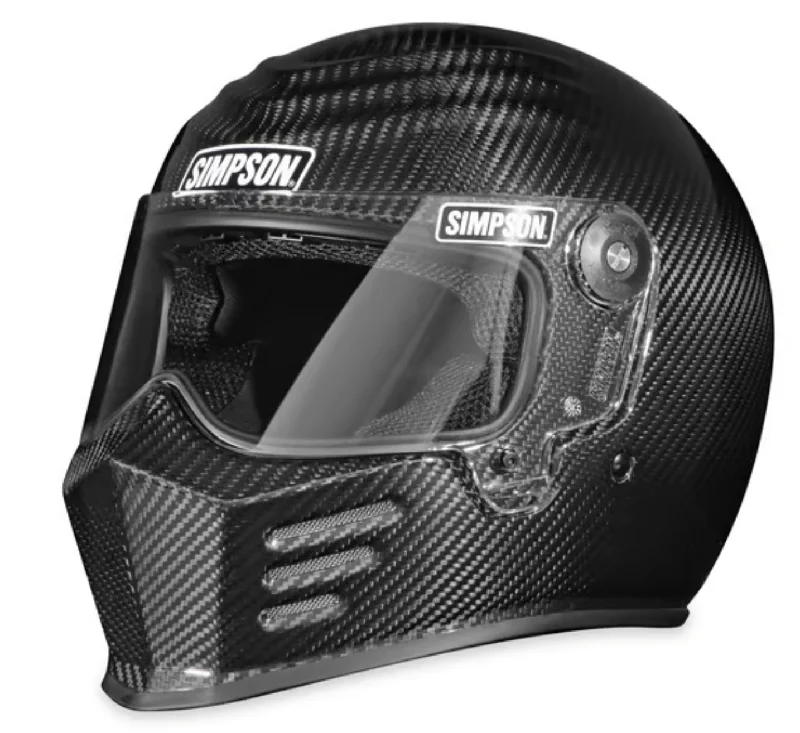 SIMPSON MOTORCYCLE OUTLAW BANDIT 3 HELMET - CARBON FIBER