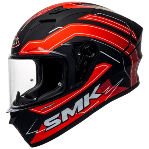 SMK Stellar Bolt Matt Black Red White MA231