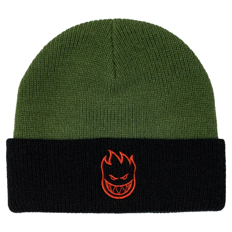 Spitfire - Bighead Fill Cuff Beanie Olive/Black/Red