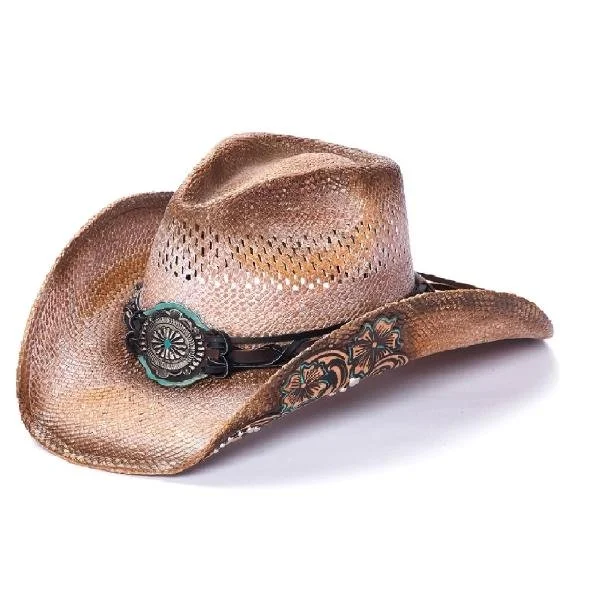 Stampede Women's Straw Cowboy Hat - The Georgia