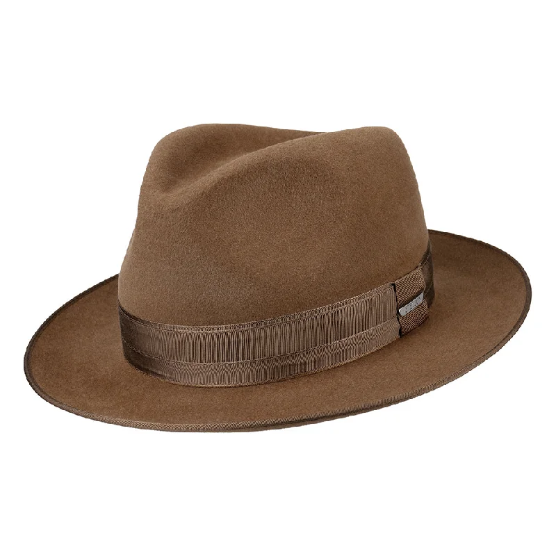 Stetson Hats Kenridge Fur Felt Fedora Hat - Light Brown