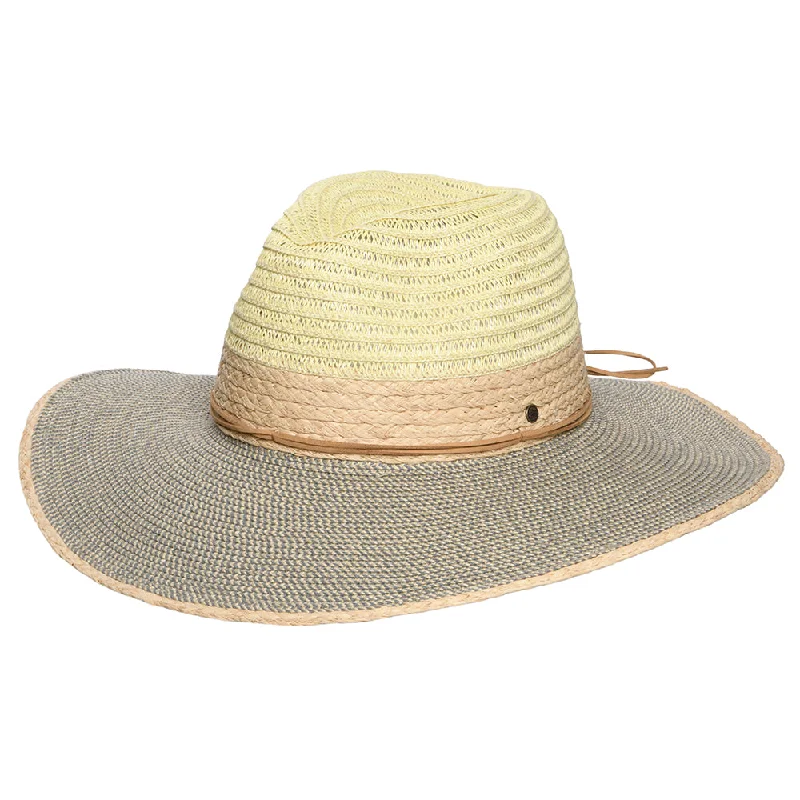 Sunday Afternoons Hats Valencia Summer Fedora Hat - Natural-Denim