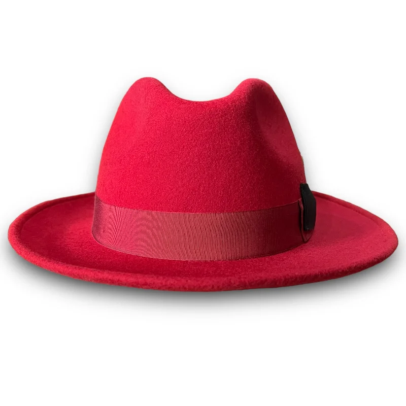 THE FLAMEKEEPERS HAT CLUB BLACK CHERRY FEDORA