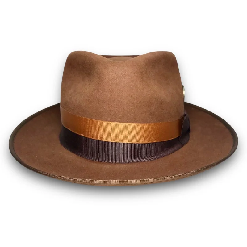 THE FLAMEKEEPERS HAT CLUB HONEYCOMB COFFEE FEDORA