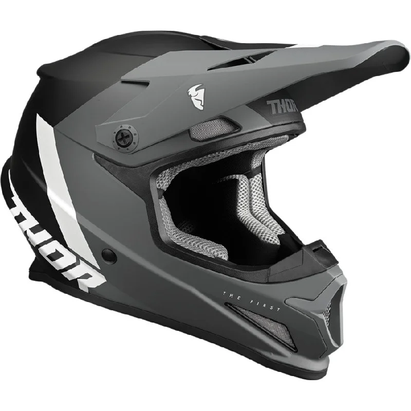 Thor Sector Chev Helmet - Grey/Black