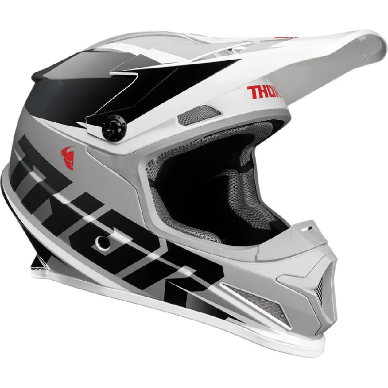 Thor Sector Fader Helmet - Black/White