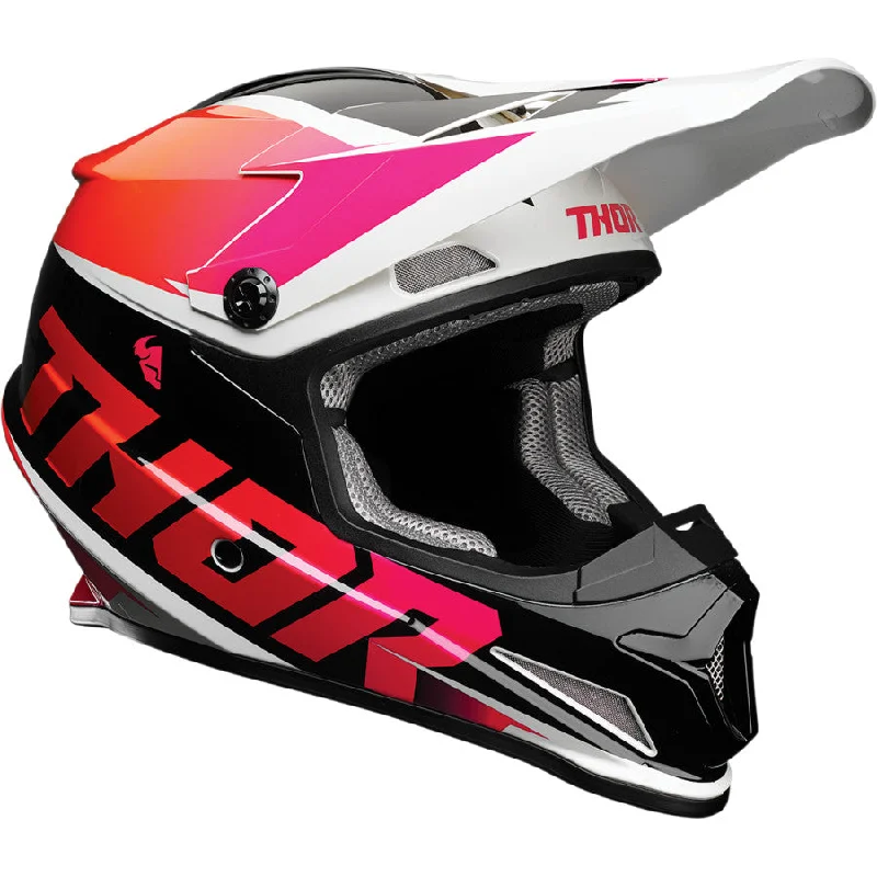 Thor Sector Fader Helmet - Orange/Magenta