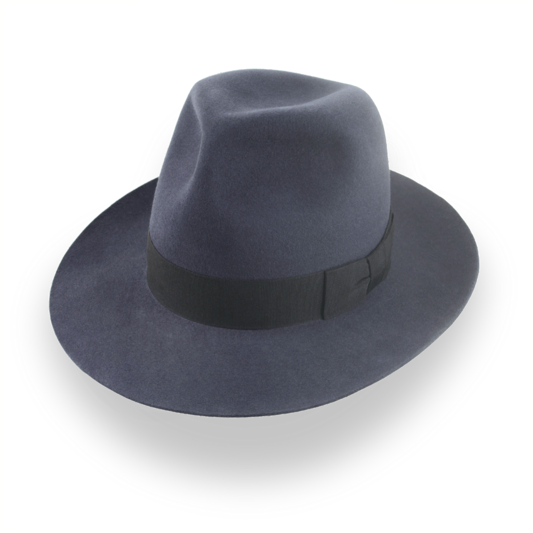 Indiana Jones Travel Poet Fedora in Dark Grey Fur Felt | The Pulsar