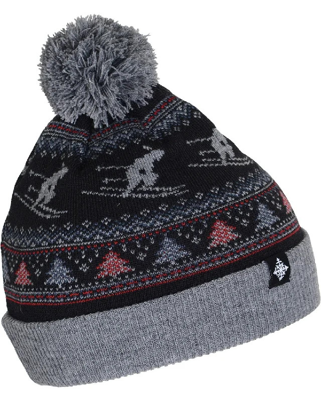 Women's Suzy Pom Beanie - Black